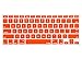 Kuzy - ORANGE Keyboard Silicone Cover Skin for Macbook / Macbook Pro 13