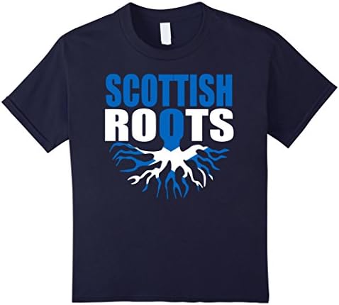 Kids Storecastle: Scottish Roots Scotland Flag Gift Pride T-Shirt 12 Navy