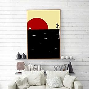 Framed Home Artwork Abstract Simple Style for Living Room Bedroom