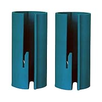 Linsion 2A-WMHZ-UPJI Unique Christmas Wrapping Paper Cutter Tool, Safer Easier Cuts Paper Roll Cutter (Green 2 Pack)