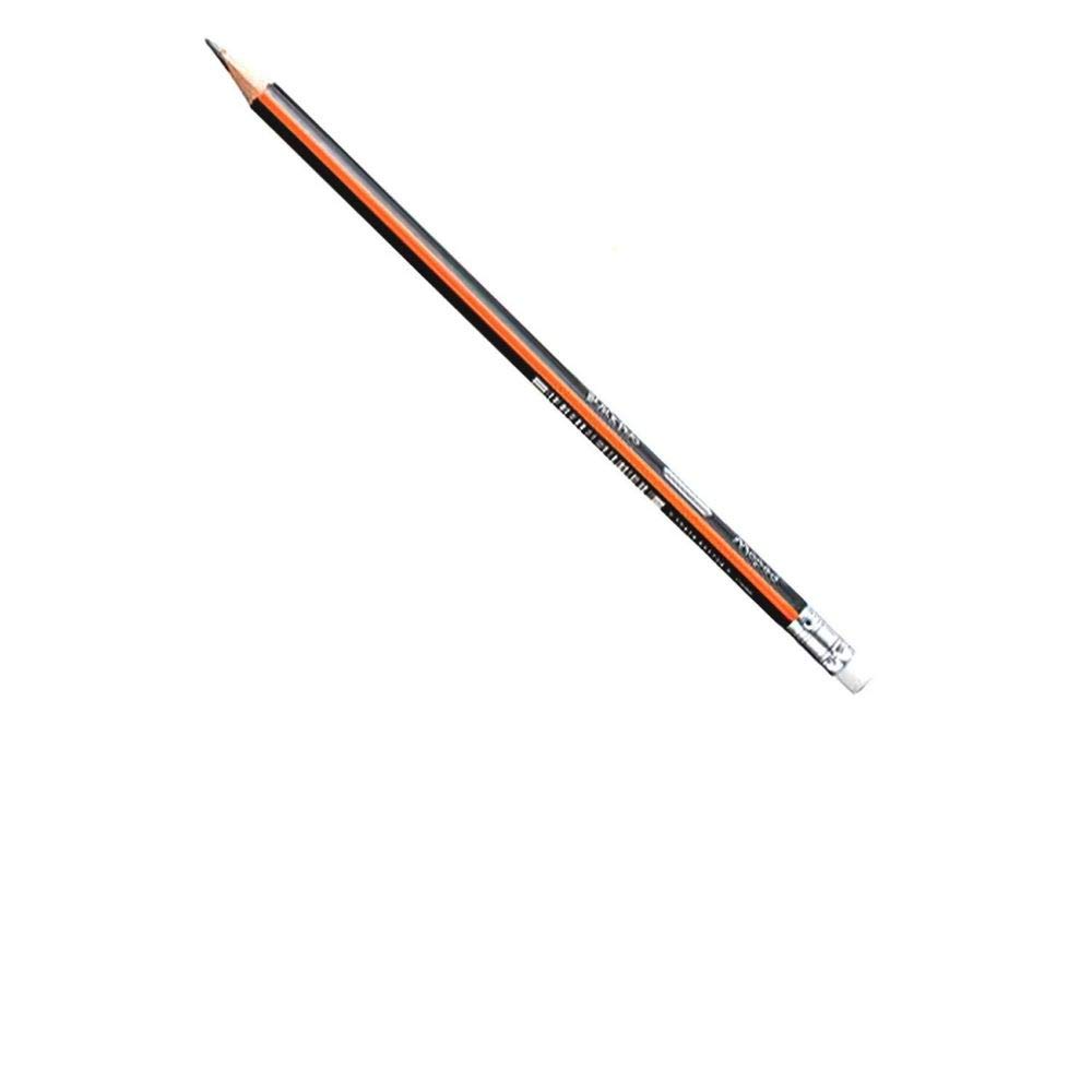 Maped Black 'Peps M851722 Pencil 2B with Eraser – Black/Orange