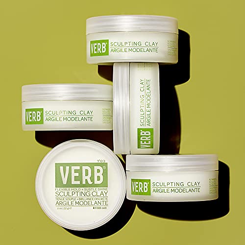 Verb Sculpting Clay Flexible Hold and Subtle Shine Molding Paste for Men and Women