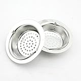 Kitchen Sink Strainer, i-Kawachi(TM) Kitchen Sink Strainer Stainless Steel Large Wide Rim 4.3