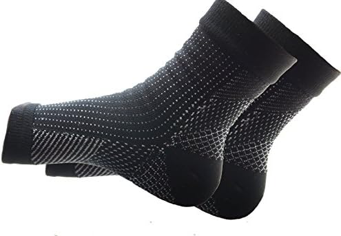 Pair of Motija Lightweight Ankle Sleeves for Plantar Fasciitis, Support for Sports, Strong Foot Sleeve Strap, Premium Quality Stabilizing Ankle Guard … (Small)