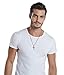 Reve Stainless Steel Black & Silver Cross Pendant Necklace for Men Women, 20-24 Inches Curb Chain (Black: 20'' Curb Chain)