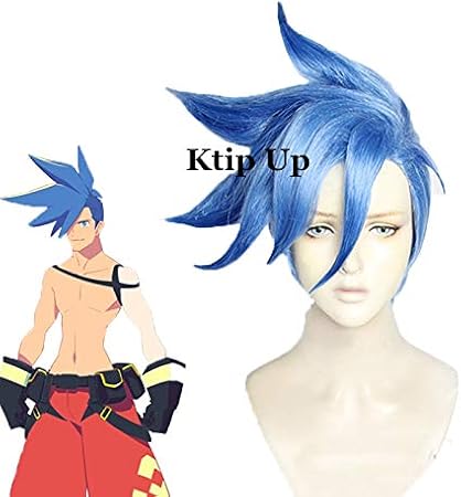 Amazon Co Jp アニメプロメアバーニングレスキューガロティモスウィッグブルーショート耐熱人工毛コスチュームコスプレウィッグペルカ ホビー