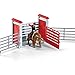 Schleich Farm World Bull Riding with Cowboy 10-Piece Educational Playset for Kids Ages 3-8