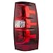 Brock Replacement Passenger Side Tail Light Assembly without Hybrid Transmission Compatible with 2007-2014 Chevy Tahoe
