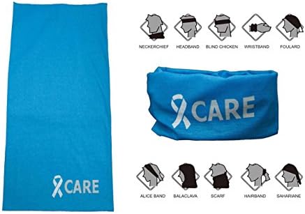 Lung Cancer Awareness Headband – Sports, Yoga, Exercise And Casual Headwear – Use as a Bandana, Balaclava, Neck Warmer, Cap, Scarf, Mask, Headband, Hairband, Sweatband And More