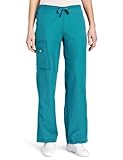 WonderWink Women's Scrubs Four Way Stretch Cargo Drawstring Pant, Real Teal, Medium