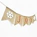 Burlap Joy Banner | Christmas Bunting Banner | Rustic Christmas Decorations | Holiday Banner| Holiday Decorations| Home Mantle Fireplace Decor