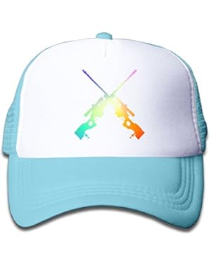 Cross Guns Funny Baby AdjustableTrucker Visor Cap Infant Trucker Hat