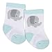 Gerber Baby 6-Pair Wiggle Proof Sock, Elephant Dream, 0-3 Months