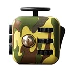Oliasports Fidget Cube Relieves Stress And Anxiety for Children and Adults Anxiety Attention Toy (Army Green)