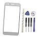 Outer Screen Front Glass Lens Replacement for LG M210 MS210 Aristo LV3 K8 2017 (Not LCD screen and Not digitizer) (silver)
