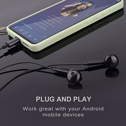 USB C Headphones for iPad Pro/Mini, XINLIANG Type C Earphones for