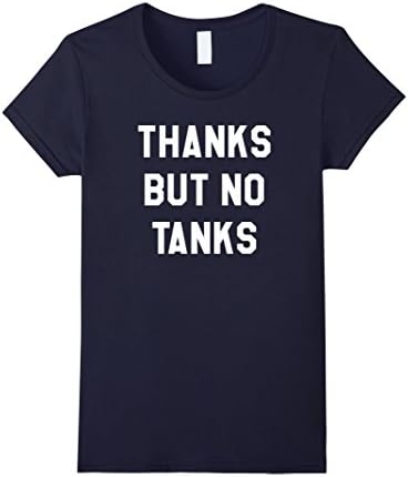 Womens Thanks But No Tanks Freediver T-Shirt Freediving Tee Medium Navy