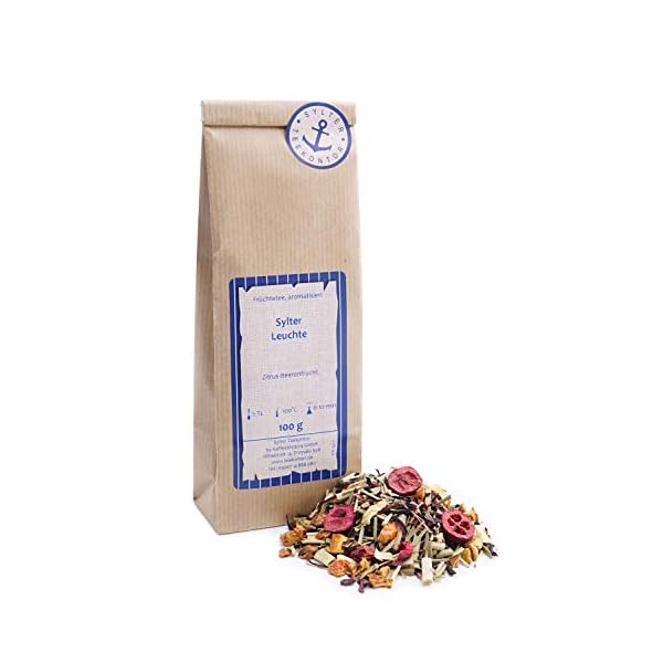Früchtetee lose Leuchte Apfel, Hibiskus, Zitronengras, Orangen, Cranberries, Erdbeer Früchte Tee Zitrus-Beerenfrucht…
