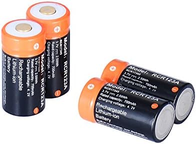Arlo Batteries Replacement, Buwei RCR123A (16340) 3.7V 700mAh Rechargeable Lithium-ion Battery for Arlo VMC3030/3230/3330/3430/3530 Security Camera