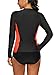 ALove Womens Rash Guard Shirts Long Sleeve UV Swim Shirt Rashguard Top Black Medium