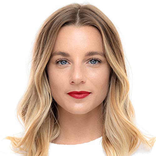 Ogee Sculpted Tinted Lip Oil - Organic & Natural Lip Primer, Moisturizer & Treatment Balm - Zinnia (Ruby Red Color)