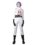 Miccostumes Men's Pokemon Team Rocket James Cosplay Costume