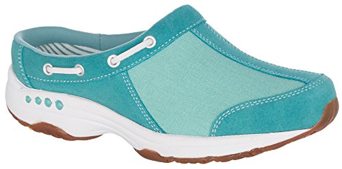 Easy Spirit Womens Travelport Athletic Mules 9.5 Turquoise blue