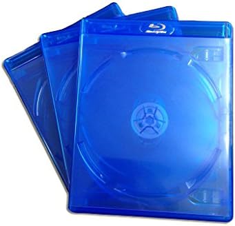 ｋｇシリーズ ブルーレイケース ６枚収納 人気 おすすめ ３ｐａｃｋ 6枚収納 22ｍｍサイズ クリアブルー ロゴ Blu Raydisc