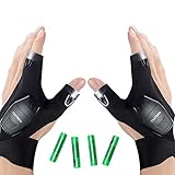 LED Flashlight Gloves with AAA Batteries, Hands