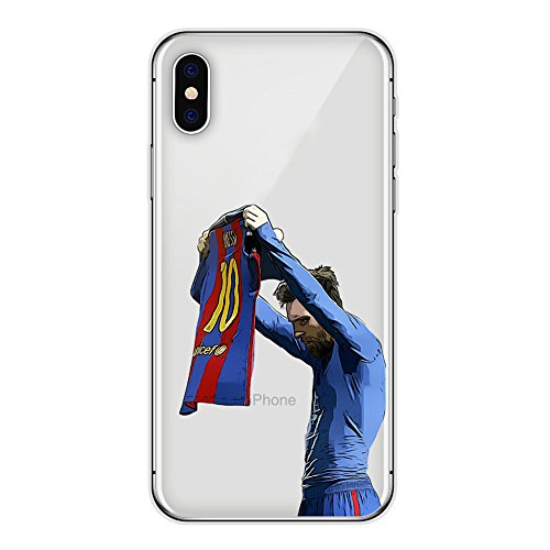 iPhone 7 PLUS/iPhone 8 PLUS Soccer Silicone Protective Transparent Thin Case (37)