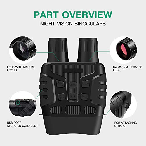 JStoon Night Vision Goggles Hunting Night Vision Binoculars - Infrared Binoculars with Night Vision can Take HD Image & 960p Video from 300m/984ft in The Dark with 32 Memory Card, JS-03 Night Goggles JStoon Night Vision Goggles Hunting Night Vision Binoculars - Infrared Binoculars with Night Vision can Take HD Image & 960p Video from 300m/984ft in The Dark with 32 Memory Card, JS-03 Night Goggles
