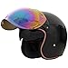 ILM Motorcycle Helmet Bubble Shield with Removable Flip Adapter (Colorful)