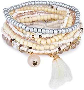 Teniu Vitality Bohemian Bracelet Imitation Pearls Charm Bracelet Beaded Bracelets Fashion Jewelry Bracelets For Girls Women