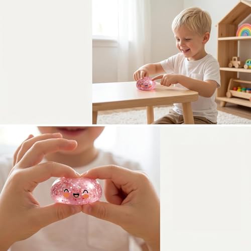 Last Page® Glitter Dumpling, Glitter Dumpling Squishy Box，Soft Squeeze Bao Bun Toy