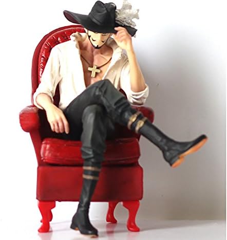 NEWNESS WORLD 1pc Anime One Piece Figure Series Ornament,Figure Resin Kits Garage Kits Simulation Figure Model Figures Collectible Model Toys Christmas Ornament(Mihawk pattern 1)