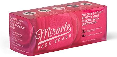 2 pack miracle face erase makeup remover face cloths