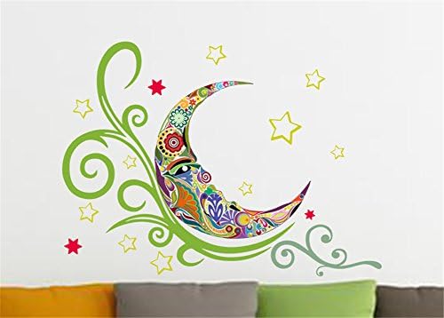 Honny Home New Design DIY Moon Art Decal Wallstickers Home Decor Mural Wall Decor