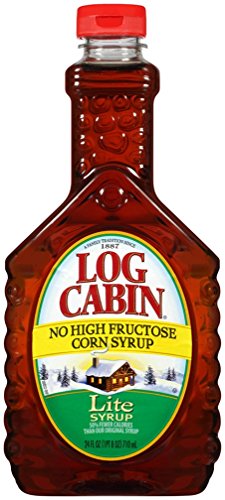 Log Cabin Syrup, Lite, 24 Ounce (Pack of 12)
