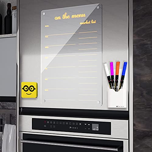 Dry Erase Board Menu Clear Acrylic Whiteboard Menu 17"x12