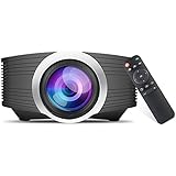 Techhunter Movie Projectors Home Theater Video Projector,130" Wide Screen LCD Portable Cinema Projector Support Multimedia HDMI USB for Home Entertainment Games and TVs,PC Laptops