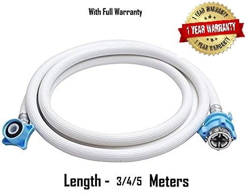 Insak Homes Washing Machine Inlet Hose Pipe with Tap Adaptor for Fully Automatic (3/4/5 Meter) (4)