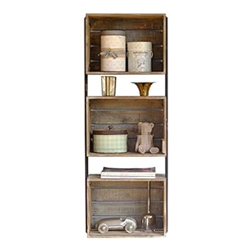 GYP Retro Massivholz Regal, Kreative Partition Tun Alte Rahmen Wall Pylon Eisen Wandbehang Partition Lagerregal Bücherregal 4