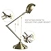 Sunllipe Swing Arm Desk Lamp 7W LED Energy-Efficient Architect Reading Lamp with Rotatable Head,Antique Brass Finish