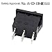 uxcell 2 Pcs SPDT ON-OFF-ON 3 Position Snap In Boat Rocker Switch AC 250V/10A 125V/12A UL Listed