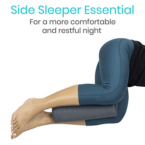 Vive Half Moon Bolster Cushion (2.5 Inch Thick) Support Pad for Side