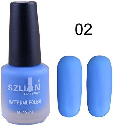 Dingji 18ml Fast Dry Matte Dull Nail Polish Lasting Nail Art Matte Nail Polish Gel (B)