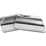 Opall Racing Tail Rear Chrome Stainless Steel Exhaust Muffler Tip Pipes Fit For CRV CR-V 2012-2016