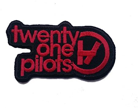 InspireMe Family Owned Twenty One Pilots Embroidered Iron/Sew-on Patch 3.5"x 2" (Red on Black)