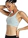 RUNNING GIRL Strappy Sports Bra for Women Sexy Crisscross Back Light Support Yoga Bra with Removable Cups(WX2310.Green.XXL)thumb 3