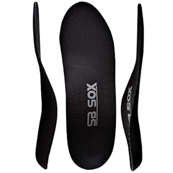 SB SOX Arch Support Shoe Insert Insoles for Men & Women (Pair) - Provides Comfort, Cushion, Arch Support That You Need - Best Orthotic Inserts for Plantar Fasciitis & Daily Use (Black, Medium)